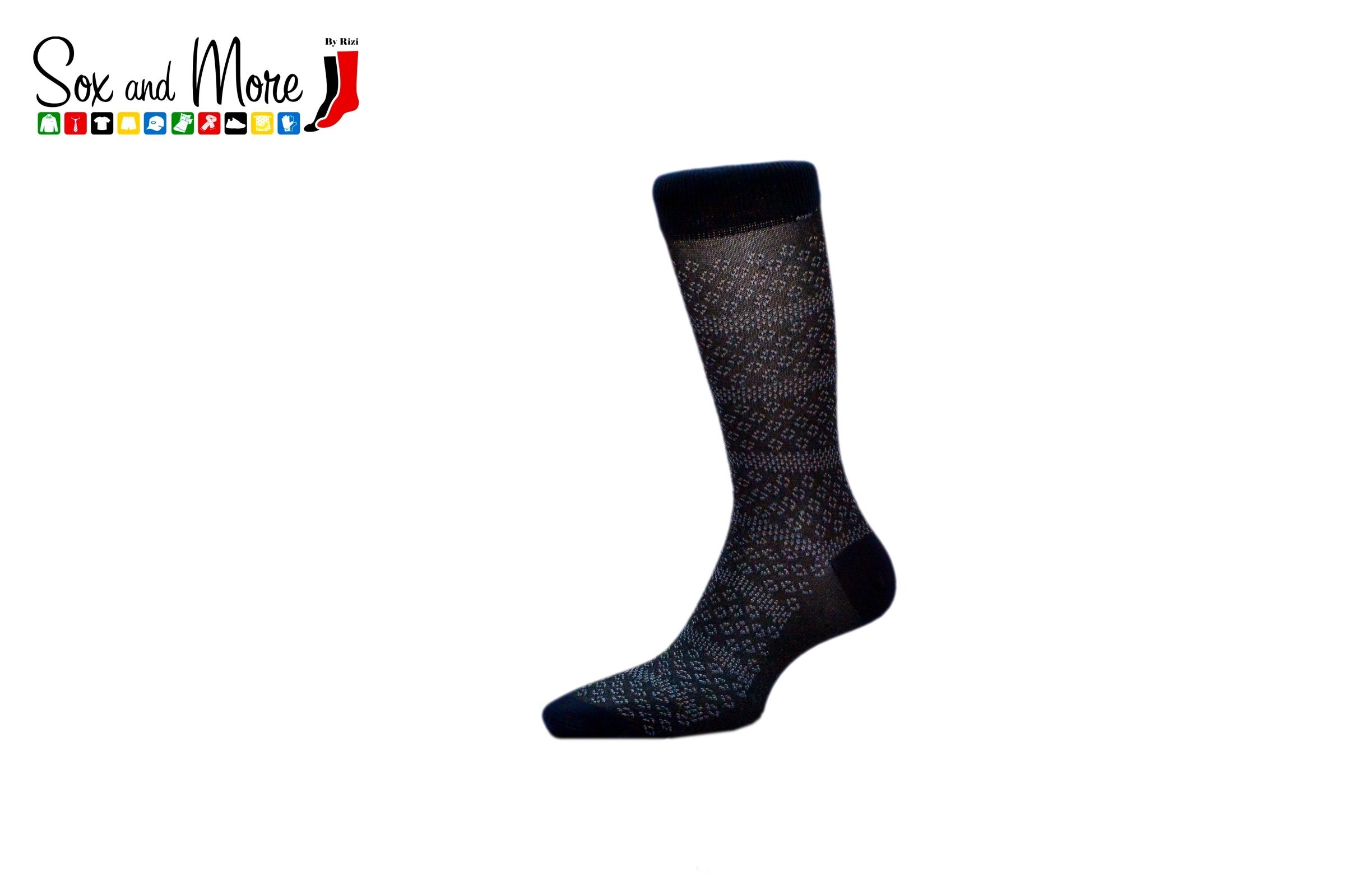 Men's Mercerized Block Spread socks
