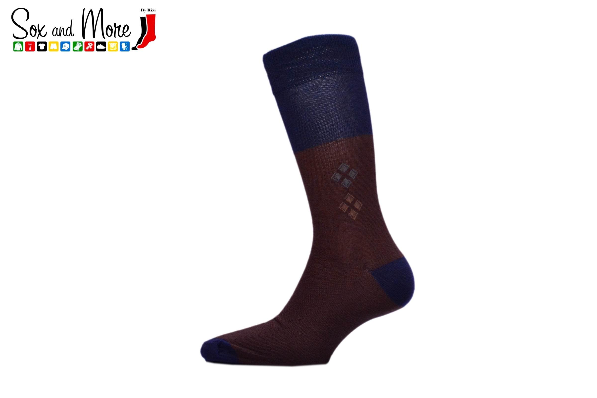 Men's Two Tones and Two Motifs socks