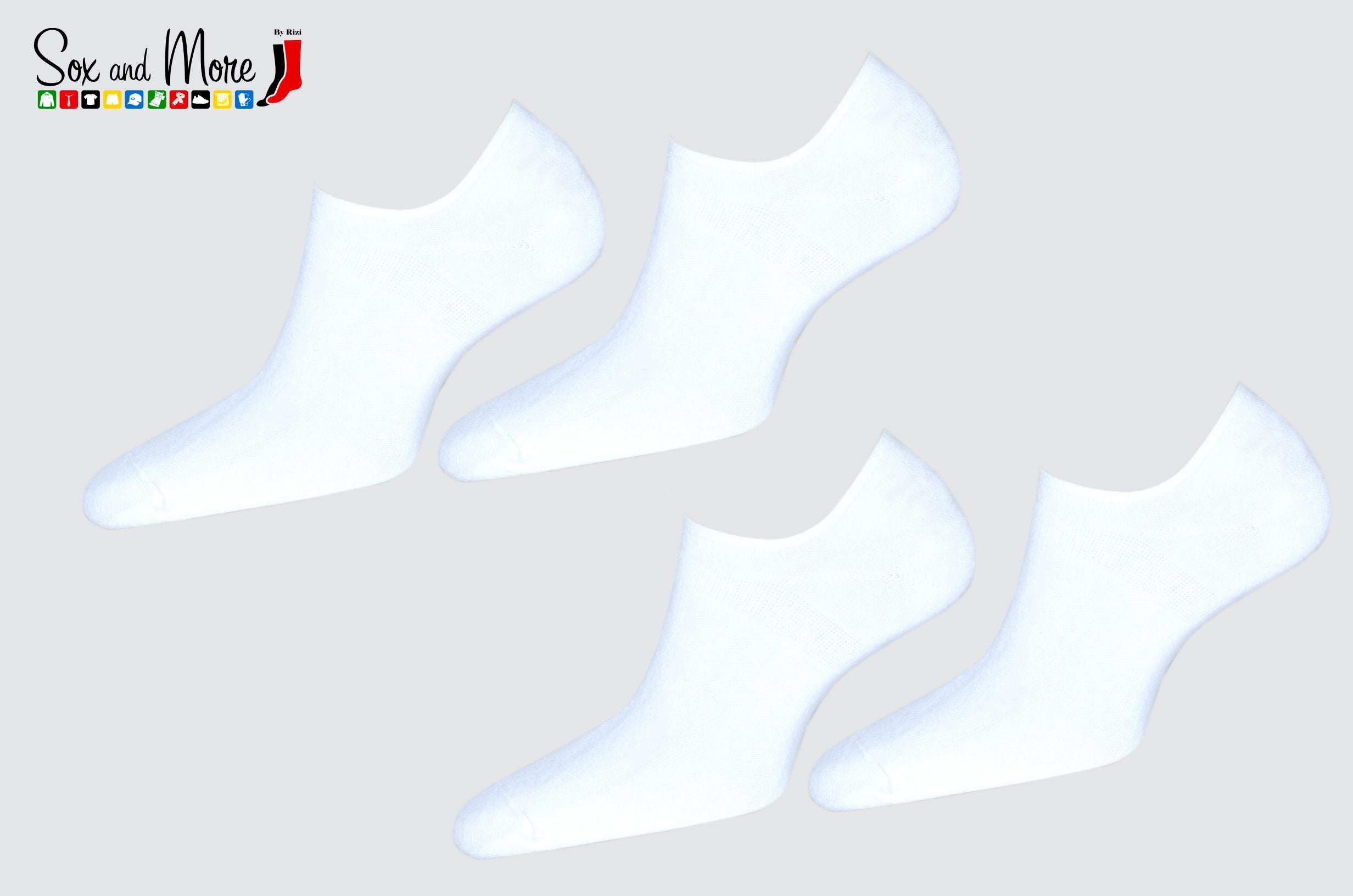 Sports Plain White Ankle Socks(Pack of 4)