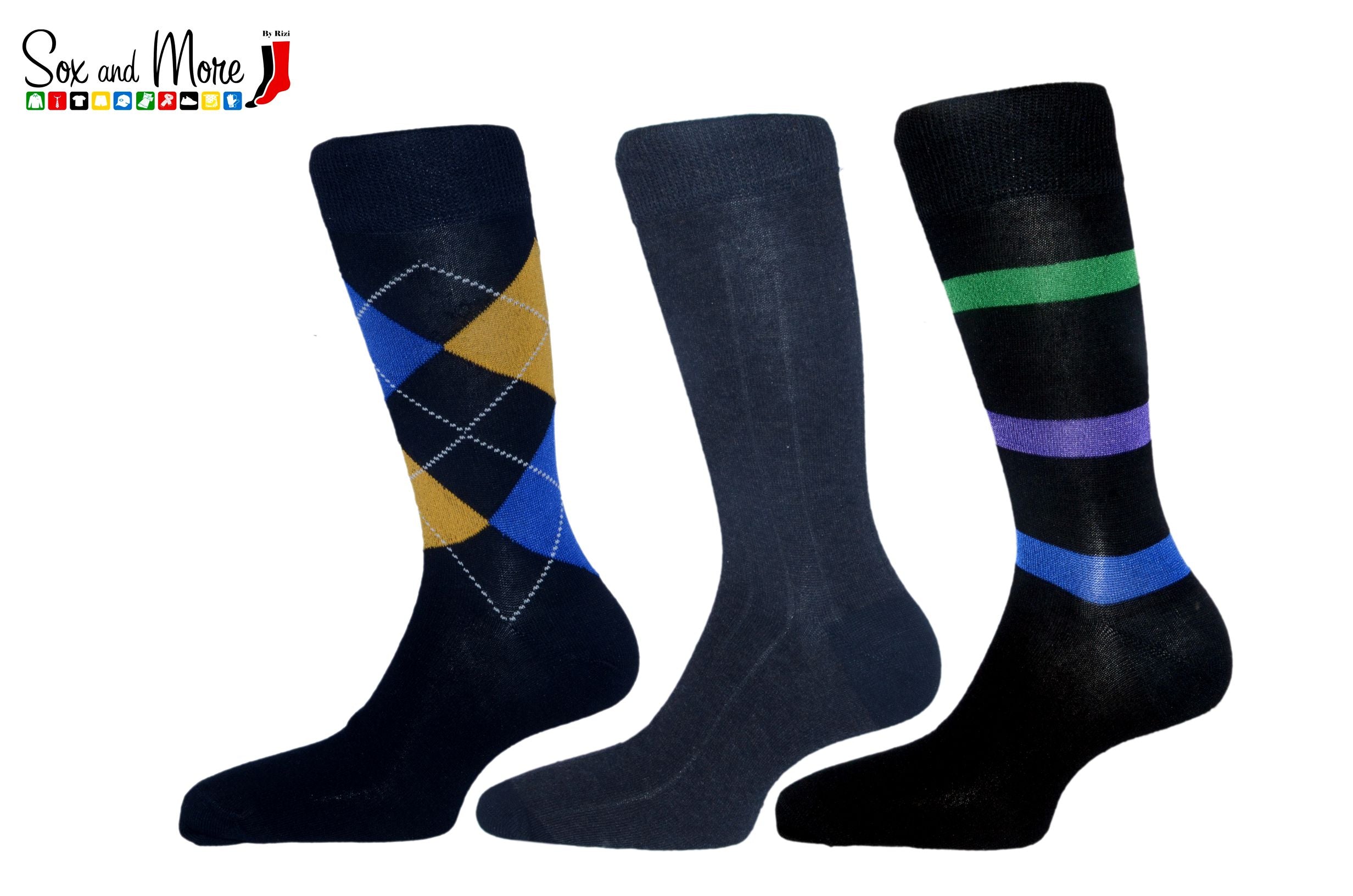 Men's Argyle Combo Socks