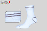Sports Stripe Heel and Toe Socks(Pack of 4)