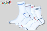 Sports Stripe Heel and Toe Socks(Pack of 4)