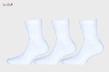 Sports White Short Socks(Pack of 6)