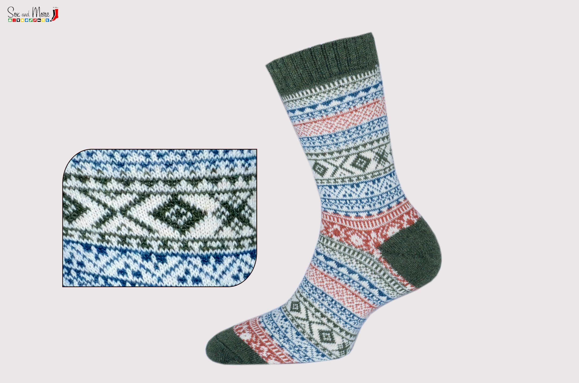 Jacquard Rabbit Wool Color socks